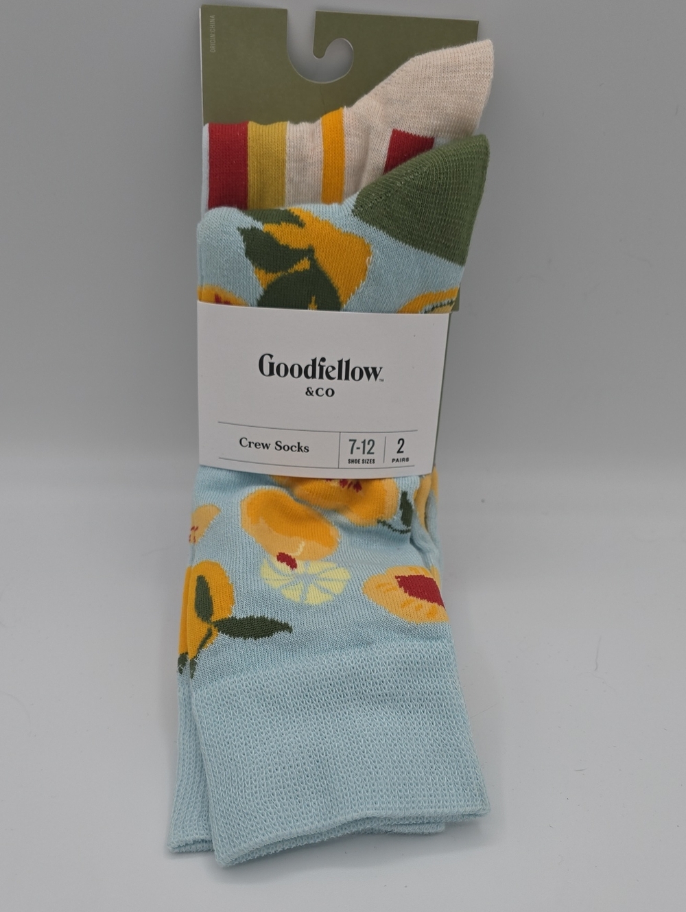 Goodfellow & Co Mens Colorful Dress Socks 2 Pairs